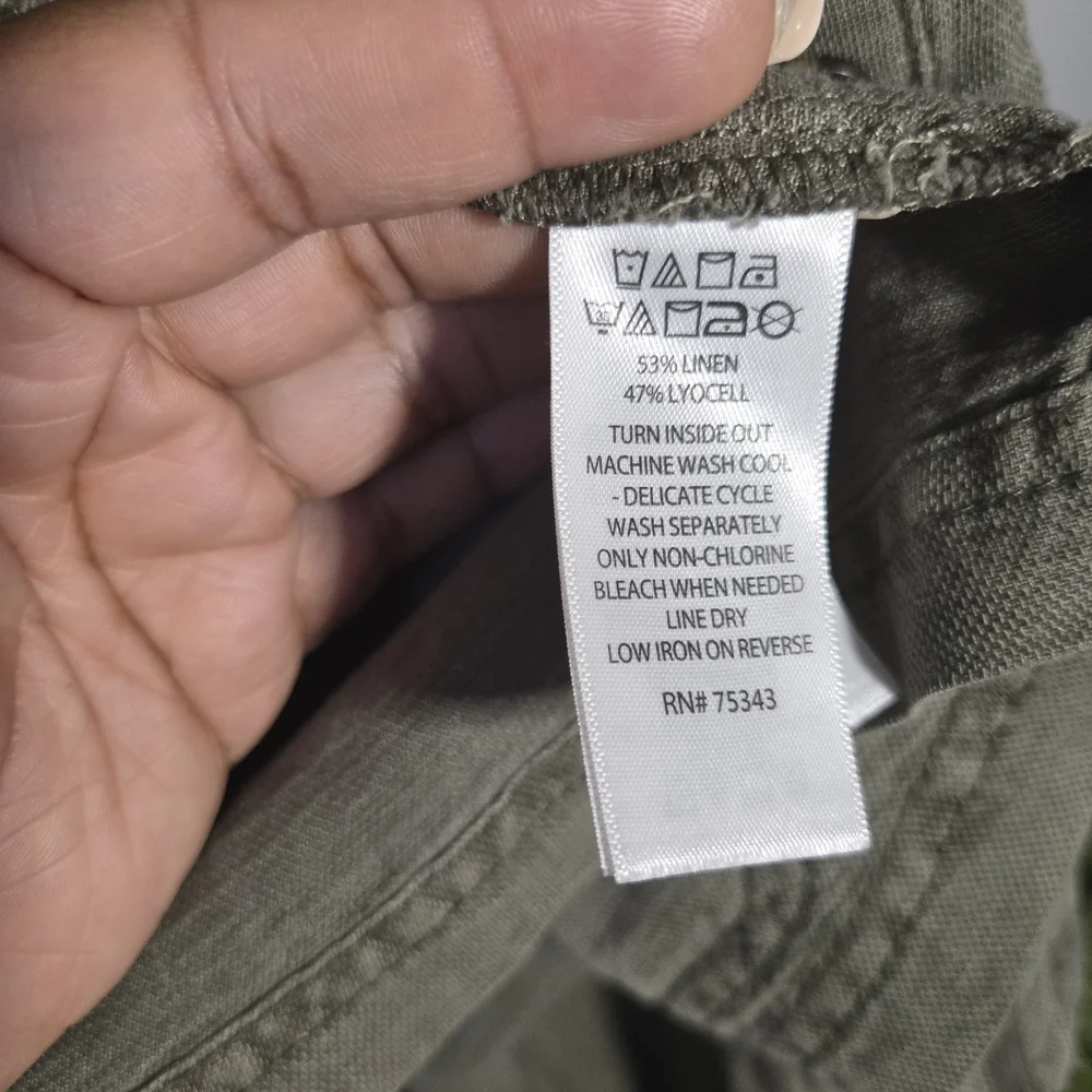 C&C California Olive Green Linen Utility Jacket Large Lightweight Capsule‎ Layer